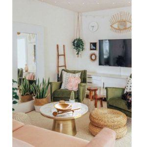 Vintage Wooden Carved Wheelbarrow Fruit Nut Bowl